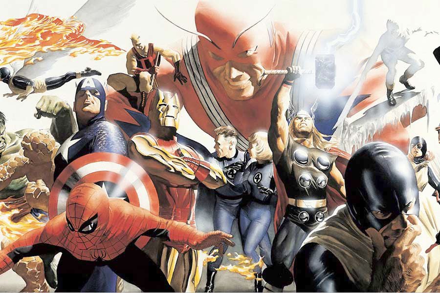 FOTO ARCHIVO J. BRICEÑO VENDETA. Una oda perfecta al noveno arte… FUERA DE SERIE. Los superhéroes de Marvel Comics, según Alex Ross.