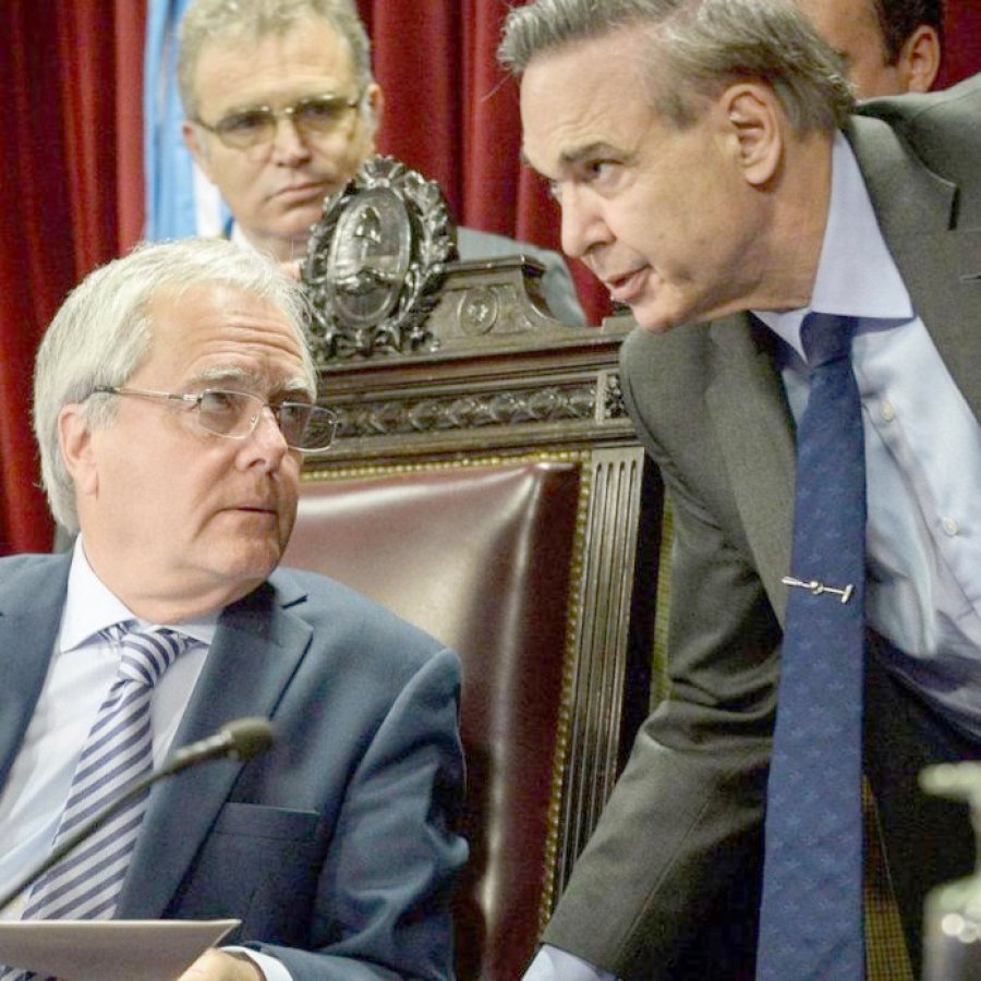 FOTO ARCHIVO  FIN DE CICLO. Pinedo y Pichetto terminar&aacute;n sus mandatos en el Senado.