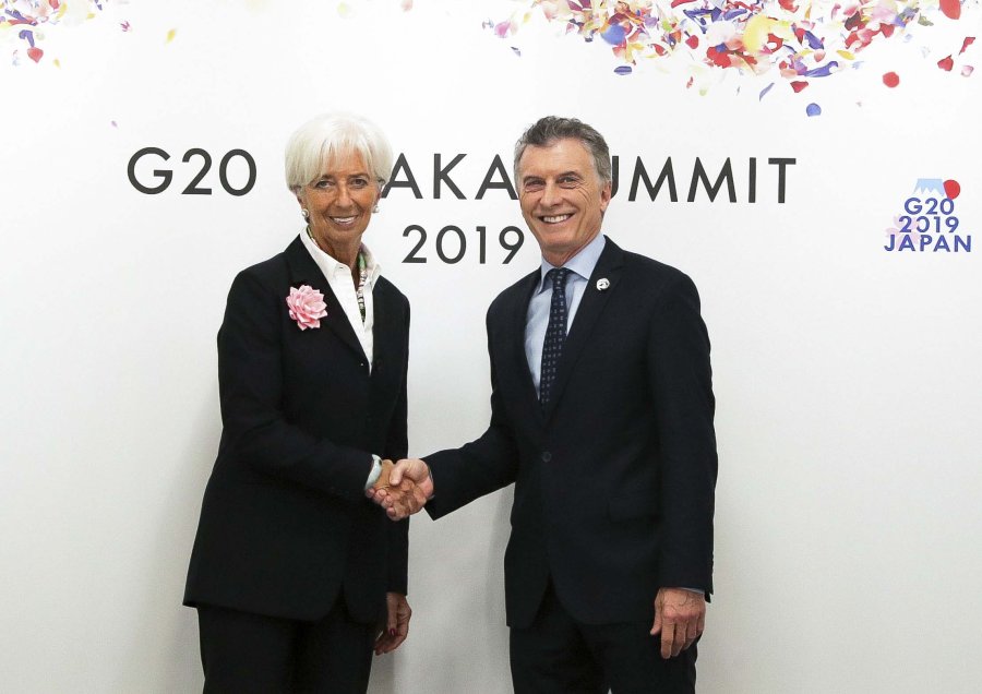 FOTO NA ULTIMO ENCUENTRO. Lagarde y Macri este fin de semana en Jap&oacute;n, en el marco de la cumbre del G20.