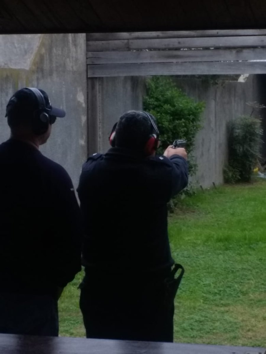 FOTO ARCHIVO PRACTICAS DE TIRO. Se realizan en el Tiro Federal de Rafaela.