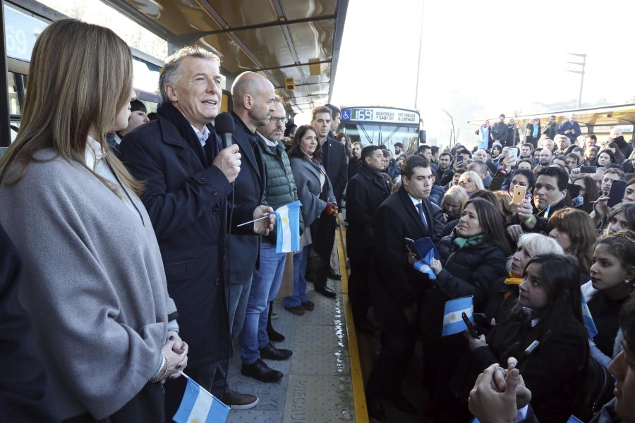 FOTO NA MACRI. Junto a Vidal en San Mart&iacute;n.