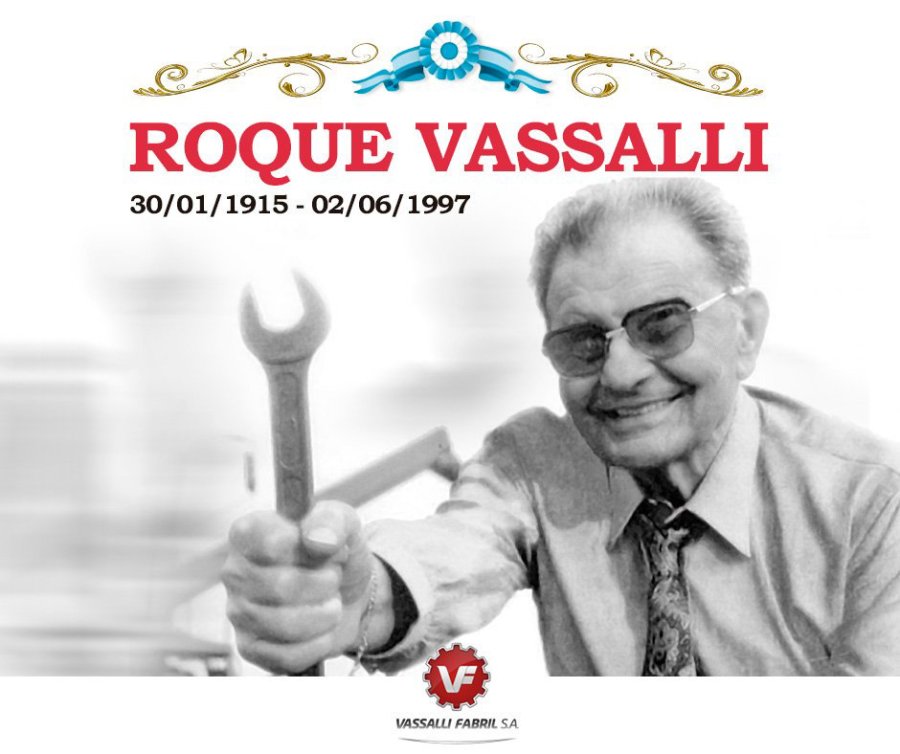 FOTO INTERNET MARCA VASSALLI. Una firma emblemática en el sector.  FOTO INTERNET ROQUE VASSALLI. Fundador de la empresa.