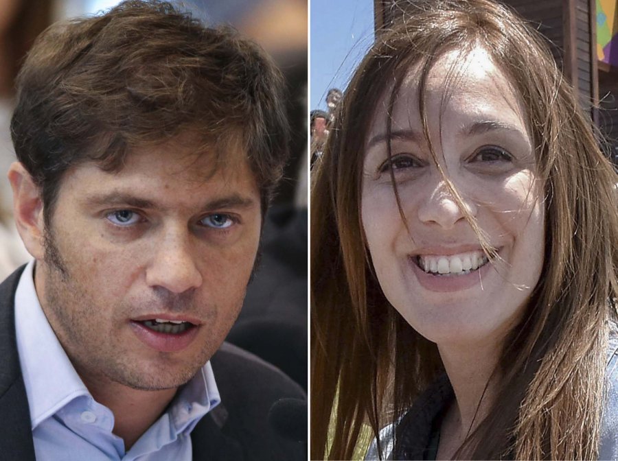 FOTO NA PULSEADA. Kicillof y Vidal se disputan la Provincia m&aacute;s grande de la Argentina.