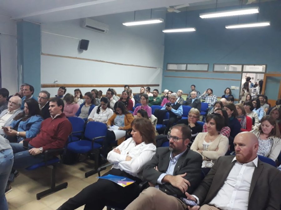 FOTO RAFAELINOS POR LA VIDA JORNADA. Registr&oacute; una importante participaci&oacute;n en la sede de la UCSE DAR. DE LA TORRE. Brind&oacute; detalles sobre el caso de la Municipalidad de San Miguel.