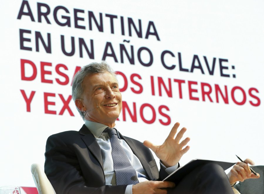 FOTO NA PRESIDENTE. Macri habl&oacute; en el seminario &ldquo;Democracia & Desarrollo&rdquo; organizado por el Grupo Clar&iacute;n.