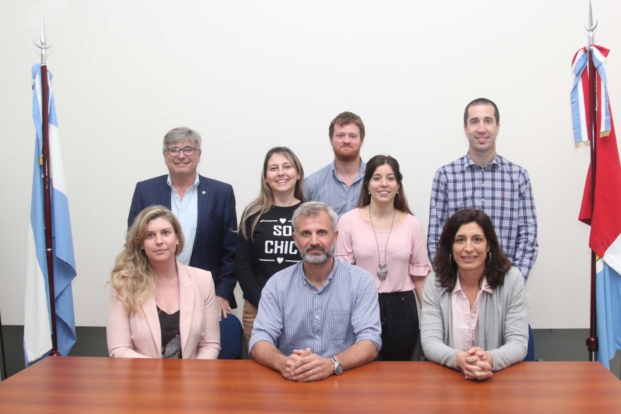 FOTO J. BARRERA REUNION. La Comisi&oacute;n Directiva del Colegio de Abogados, con Soffietti a la cabeza, en la reuni&oacute;n del martes &uacute;ltimo.