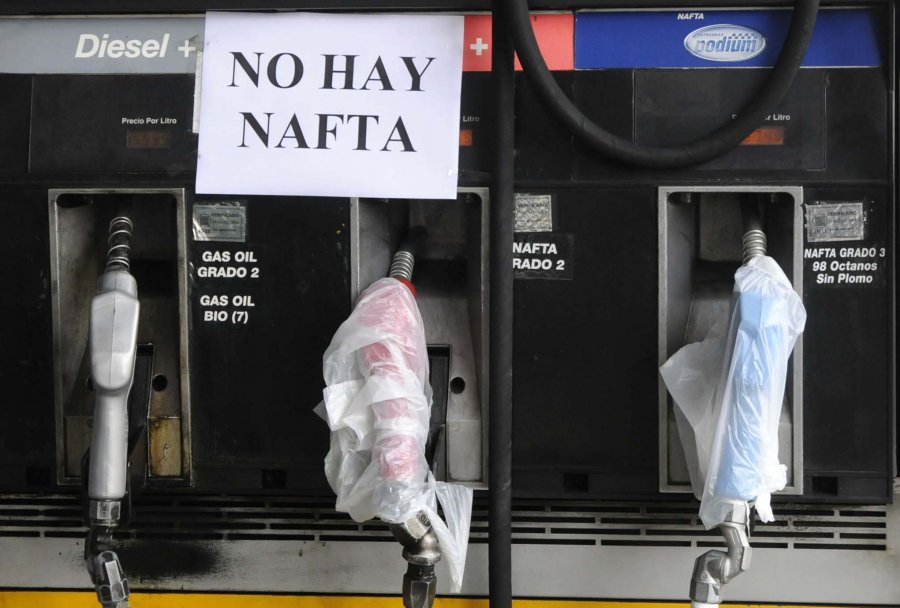 FOTO NA SIN ENTREGA. Petroleras no abastecen a las estaciones, advierten los expendedores.