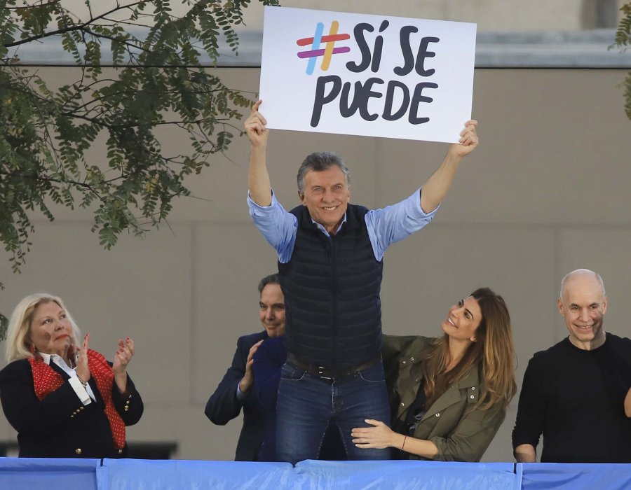 FOTO NA &iquest;SE ENTUSIASMA? Macri, el s&aacute;bado en Barrancas de Belgrano.