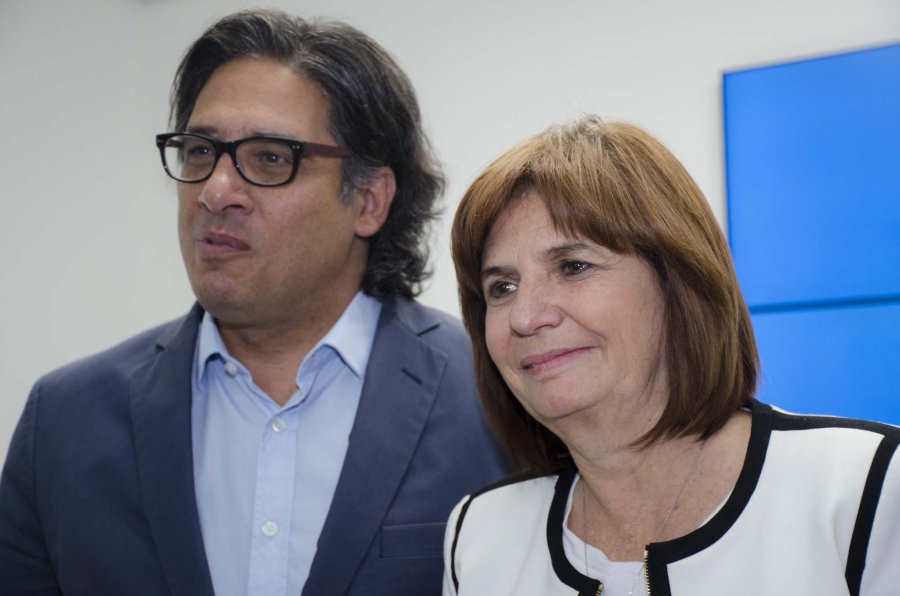 FOTO MINISTERIO DE SEGURIDAD MINISTROS. Garavano -ministro de Justicia de la Naci&oacute;n, y Bullrich -ministra de Seguridad-.