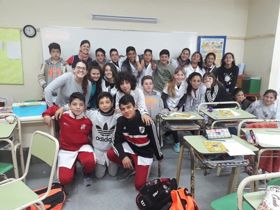 FOTO PRENSA MUNICIPAL PARTICIPACION. Un grupo de chicos y docentes durante uno de los talleres.