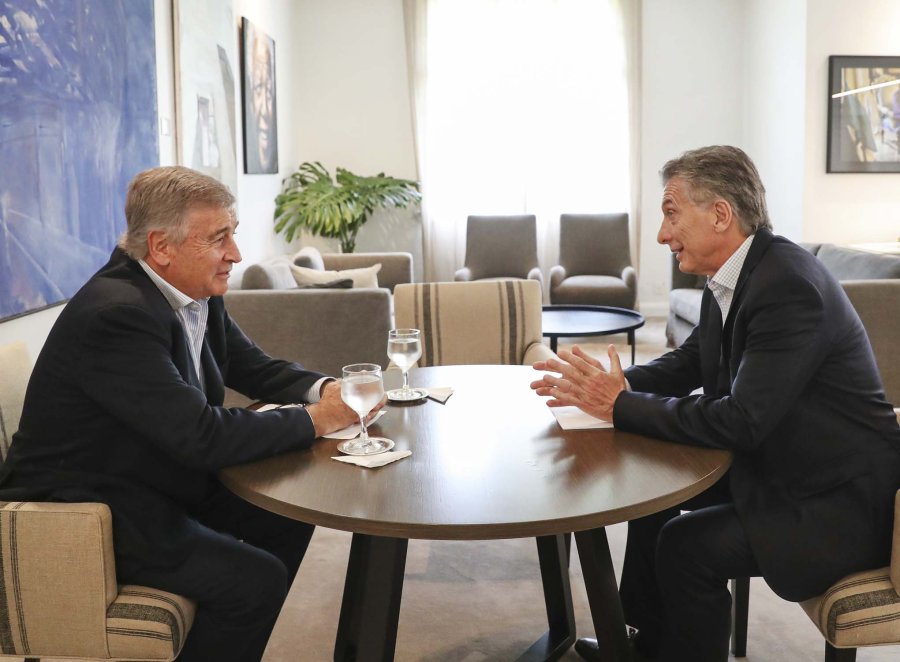 FOTO NA EN OLIVOS. Macri se reuni&oacute; con Aguad, el titular del Ministerio de Defensa.
