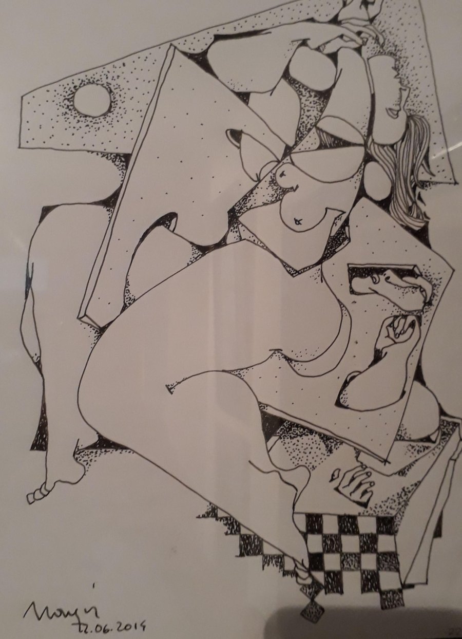 Dibujo de Isa&iacute;as Nougu&eacute;s