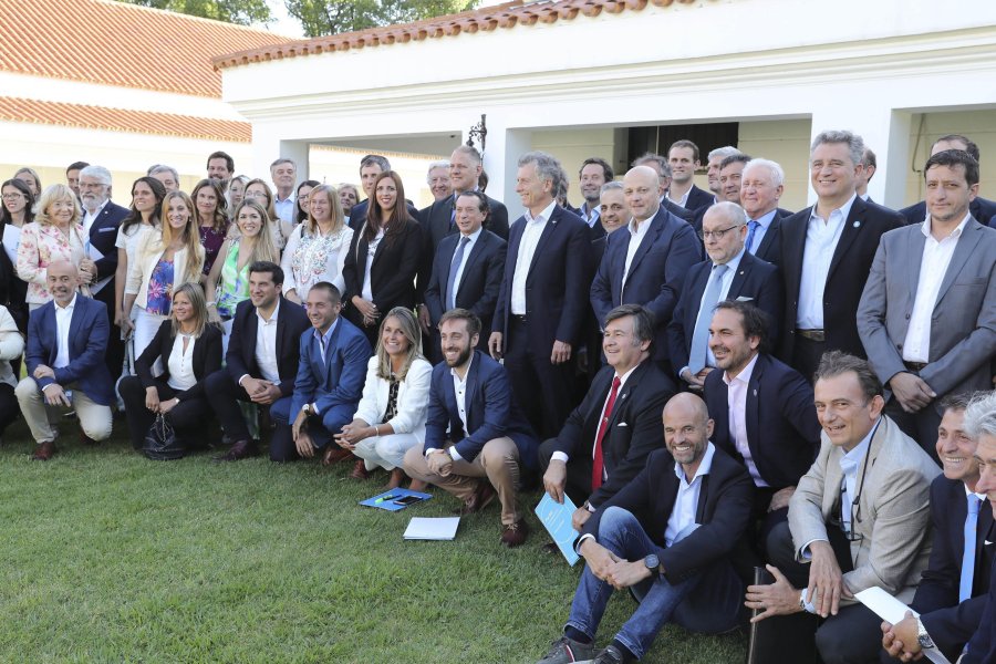 FOTO NA MACRI. En Olivos encabez&oacute; la reuni&oacute;n de la Mesa de Exportadores.
