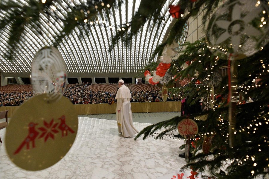 FOTO VATICAN MEDIA// FRANCISCO./ El Santo Padre ayer por la ma&ntilde;ana  en el Vaticano.