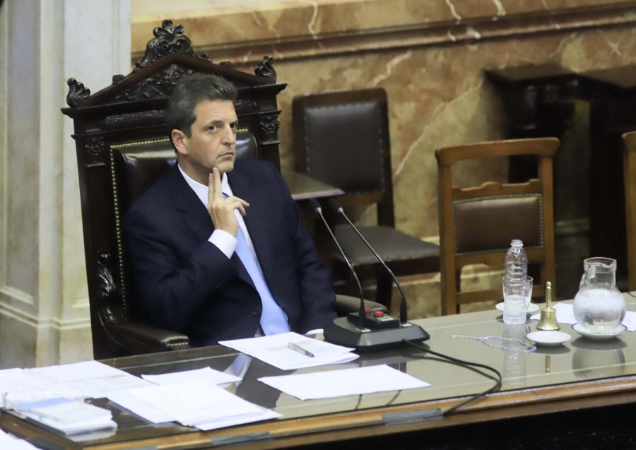 FOTO NA SERGIO MASSA. Presidente de la C&aacute;mara de Diputados.