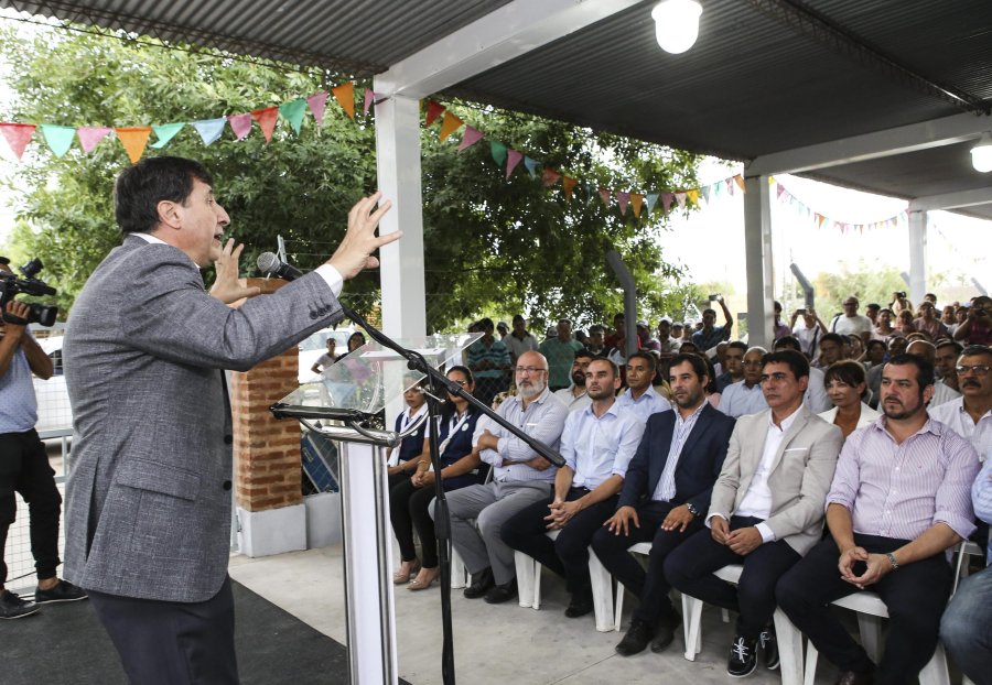 FOTO NA DANIEL ARROYO. El ministro de Desarrollo Social durante el acto que se desarroll&oacute; en Resistencia.