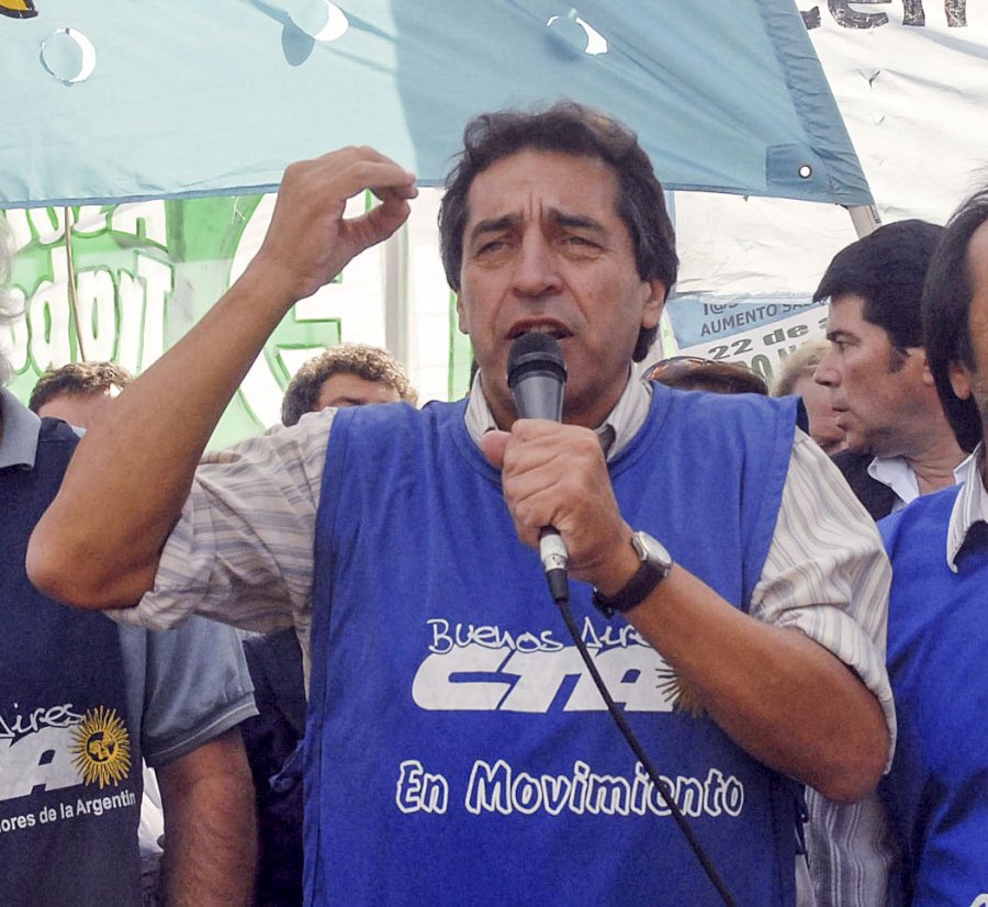 FOTO ARCHIVO HUGO GODOY. El referente de ATE y de la CTA.