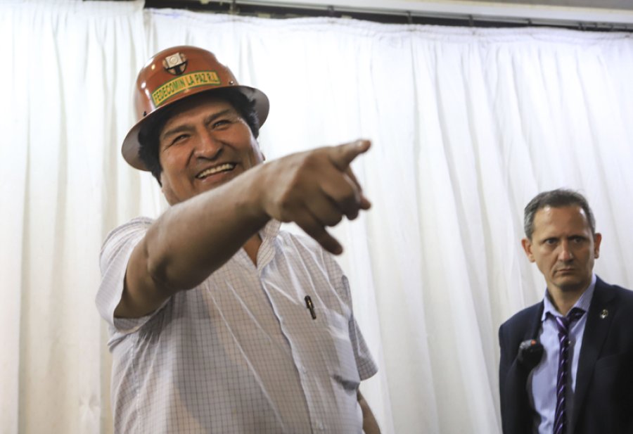 EVO MORALES. Empieza su campa&ntilde;a proselitista en la Argentina.