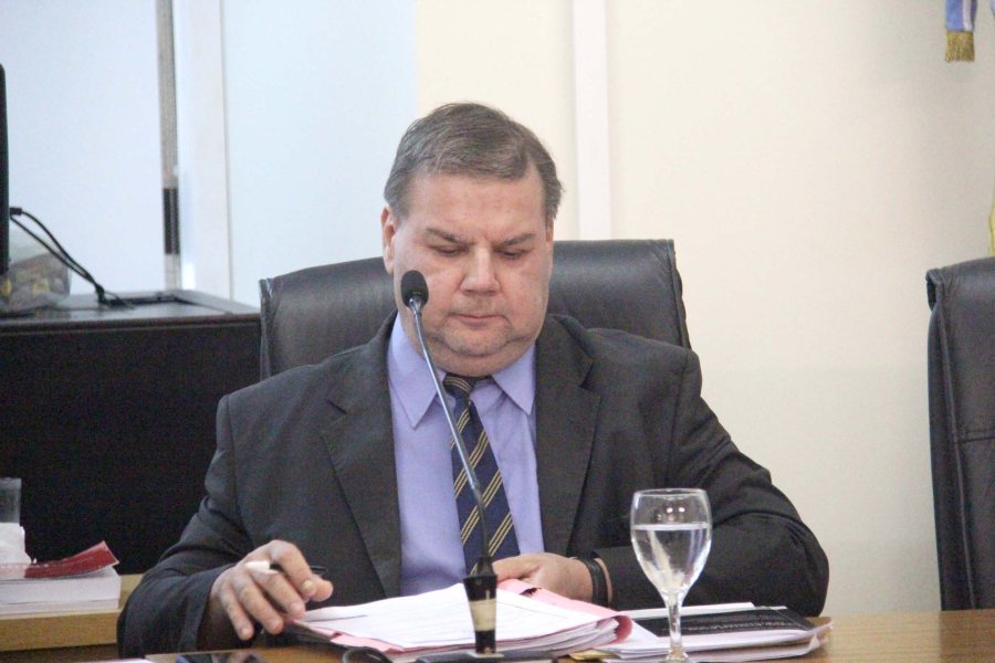 FOTO J. BARRERA AUDIENCIA DE APELACION. El integrante del Colegio de Jueces en lo Penal de segunda instancia, Cristian Pablo Fiz.