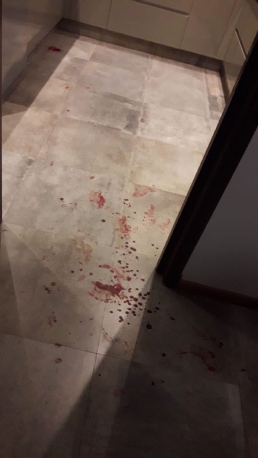 FOTO REDES SOCIALES GOLPES Y CULATAZOS. El piso de la vivienda asaltada mostraba marcas de sangre por la sa&ntilde;a desplegada.