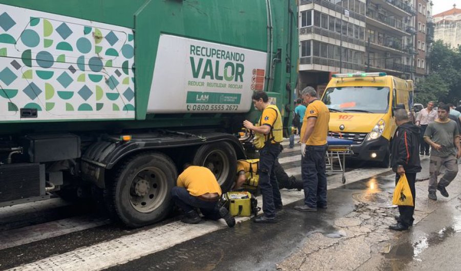 FOTO INTERNET RESCATE. Momento en que se trabajó al respecto.  FOTO INTERNET ESCENARIO. Lo observado tras el rescate de la mujer.
