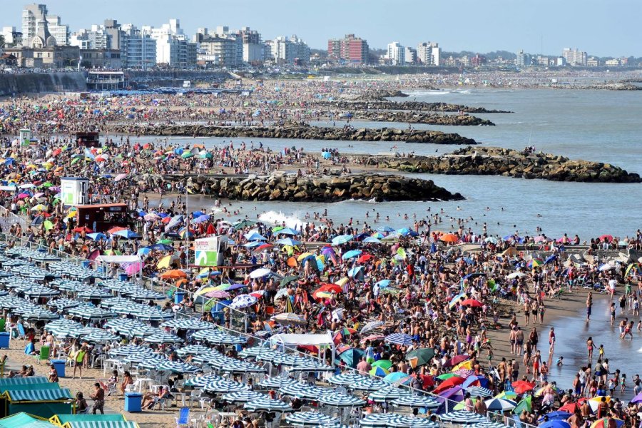 FOTO MIN. DE TURISMO MAR DEL PLATA. Recibi&oacute; una avalancha de turistas.