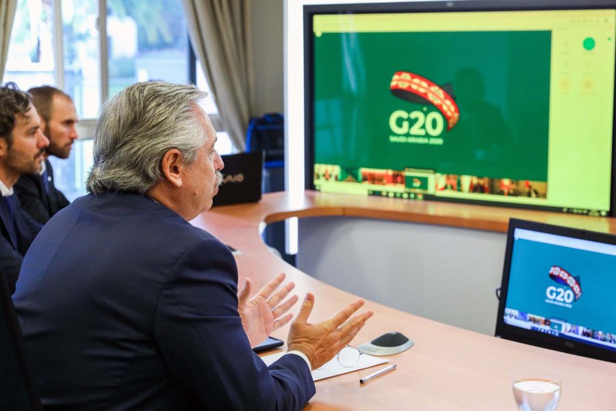 FOTO NA ALBERTO FERNANDEZ. Convoc&oacute; a todos los Presidentes que integran el G20.