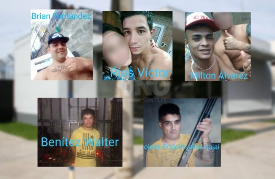 FOTO INTERNET LOS FUGADOS. As&iacute; fueron identificados por la prensa.  FOTO ARCHIVO COMISARIA 10&ordf;. Lugar de donde escaparon 5 presos.