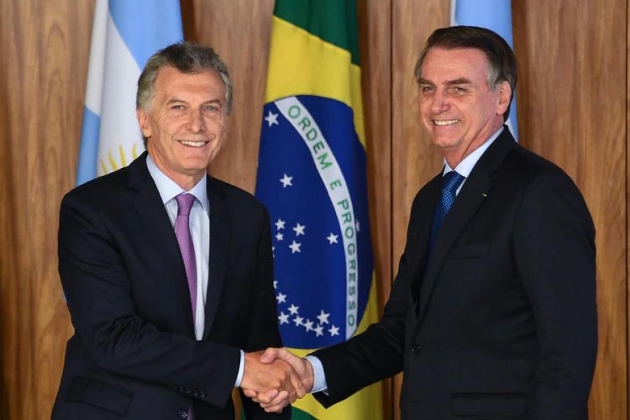 FOTO ARCHIVO BUENA RELACION. El ex presidente Mauricio Macri y Jair Bolsonaro.