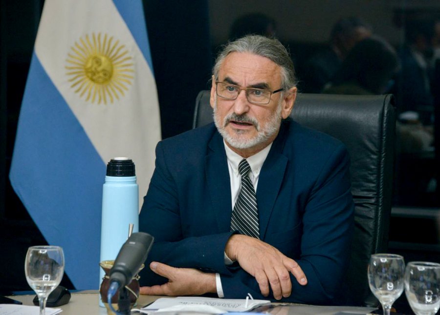 FOTO ARCHIVO LUIS BASTERRA. Respondi&oacute; consultas de los senadores.