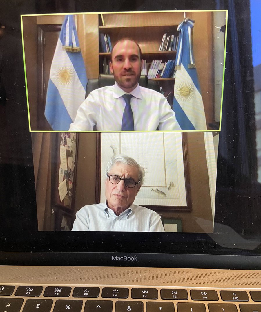 FOTO NA GUZMAN. Durante la videoconferencia en el Council on Foreign Relations.