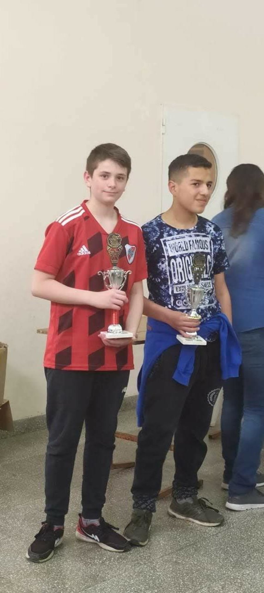 CAMPEONES./Franco Ghiberto y Gabriel Schenneller integrantes del equipo consagrado.