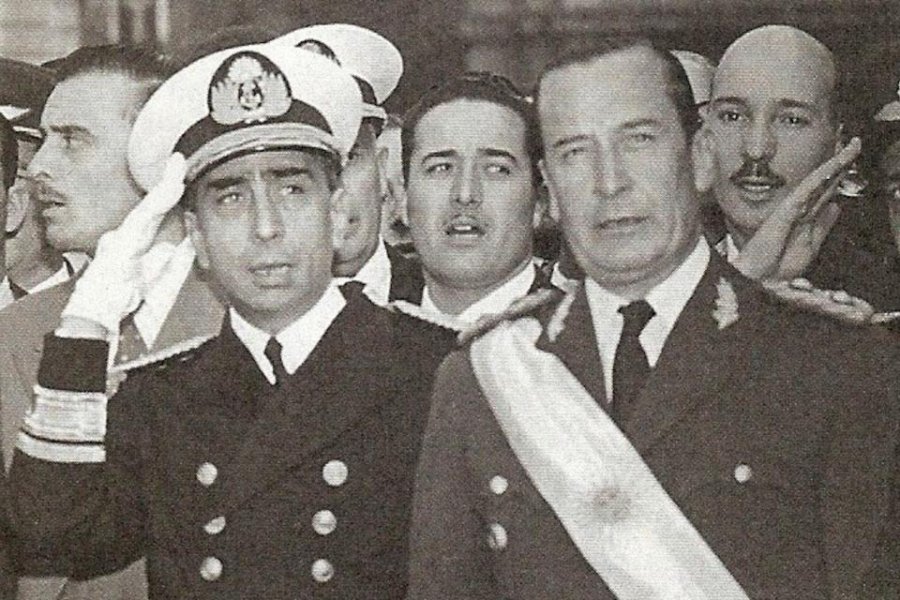 FOTO ARCHIVO MILITARES. Rojas y Aramburu lideraron la Revoluci&oacute;n Libertadora.
