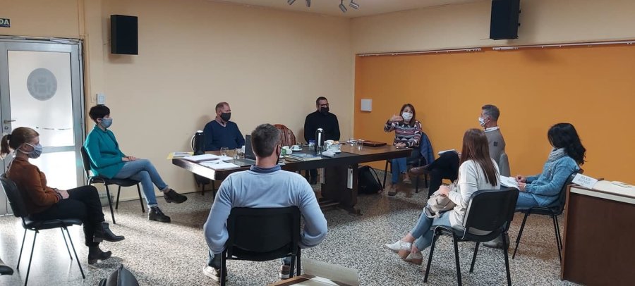 FOTO PRENSA CONCEJO// REUNION DE TRABAJO.// Llevada a cabo en el recinto de sesiones el pasado lunes.