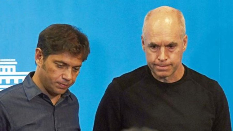 FOTO ARCHIVO PREOCUPADOS. Kicillof y Rodr&iacute;guez Larreta tendr&aacute;n una reuni&oacute;n virtual.