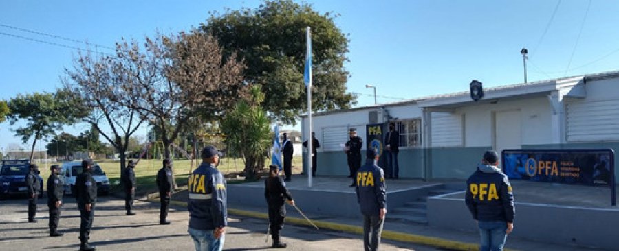 FOTO PFA CONMEMORACION. Se realiz&oacute; en la sede de calle Braile al 1200.