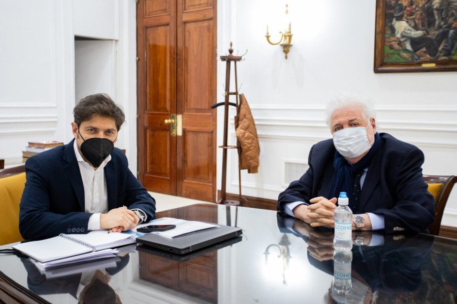 FOTO NA EN LA PLATA. El gobernador Kicillof se reuni&oacute; con Gonz&aacute;lez Garc&iacute;a.