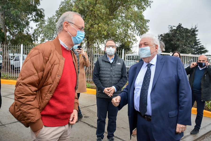 FOTO NA MINISTROS. Daniel Gollan (Provincia) y Gin&eacute;s Gonz&aacute;lez Garc&iacute;a (Naci&oacute;n).