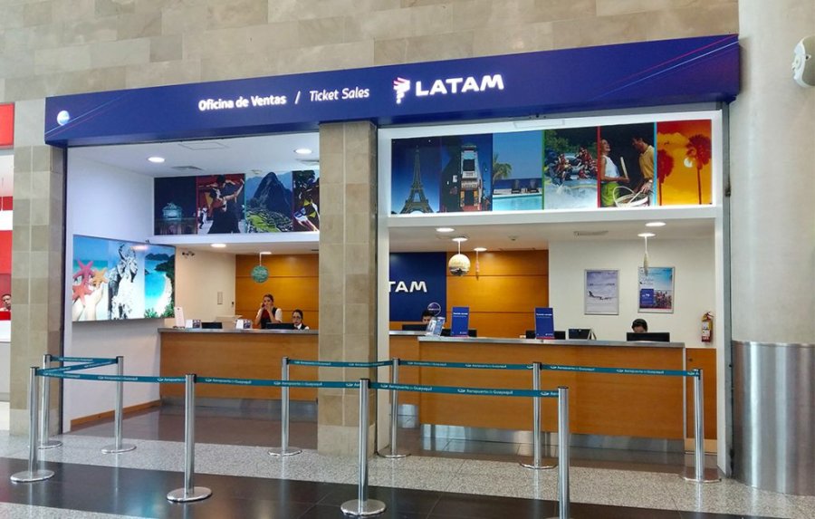 FOTO ARCHIVO LATAM. Una oficina de la empresa a&eacute;rea que embarg&oacute; la Justicia.