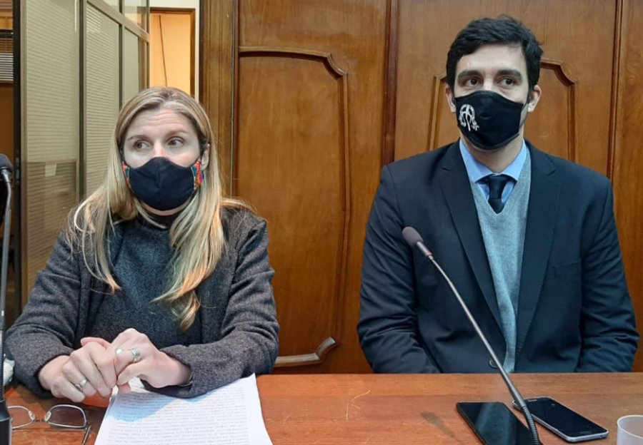 FOTO MPA INVESTIGADORES. Los fiscales Ana Laura Gioria y Mart&iacute;n Torres.