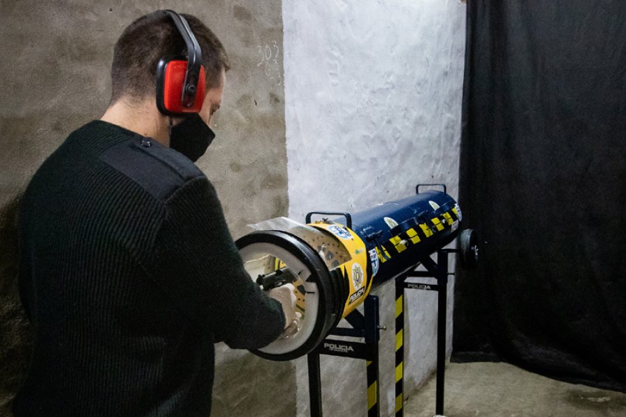 FOTO MIN. DE SEG. STA. FE TRAZABILIDAD. El objetivo es tener un mayor control institucional de las armas policiales.