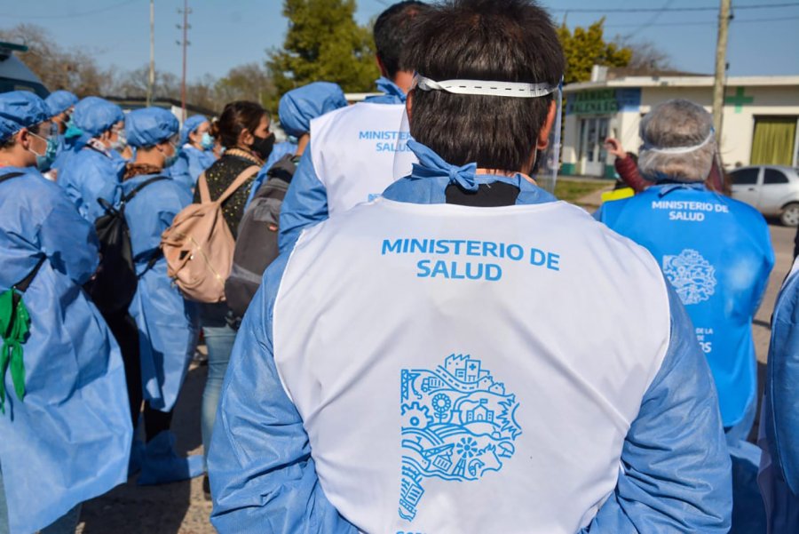 FOTO NA OPERATIVO. Realizado por personal sanitario en la Ciudad de Buenos Aires.