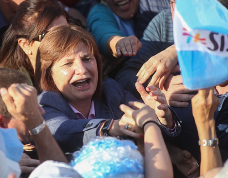 FOTO NA PATRICIA BULLRICH. En una de las marchas.