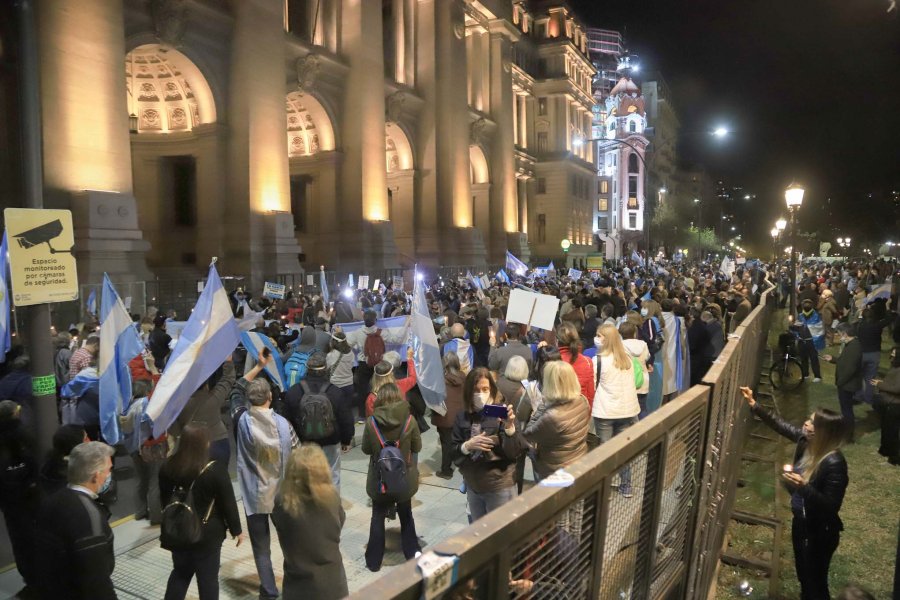 FOTO NA PROTESTA. Fue en defensa de la autonom&iacute;a de los jueces frente al poder pol&iacute;tico.