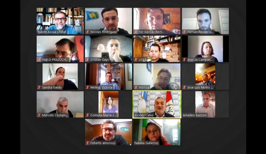 FOTO PRENSA AC// VIDEOCONFERENCIA// Imagen del encuentro virtual realizado recientemente.