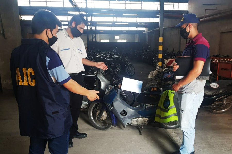 FOTO PM ROBADAS. Fueron entregadas a la AIC para que se inicien las investigaciones de rigor a trav&eacute;s del MPA.