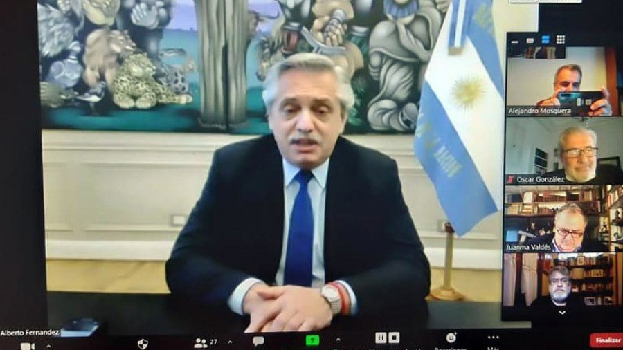 FOTO TELAM FERNANDEZ. "Muchos de los argentinos hoy no pueden comprar d&oacute;lares porque se beneficiaron con los recursos del Estado", dijo.