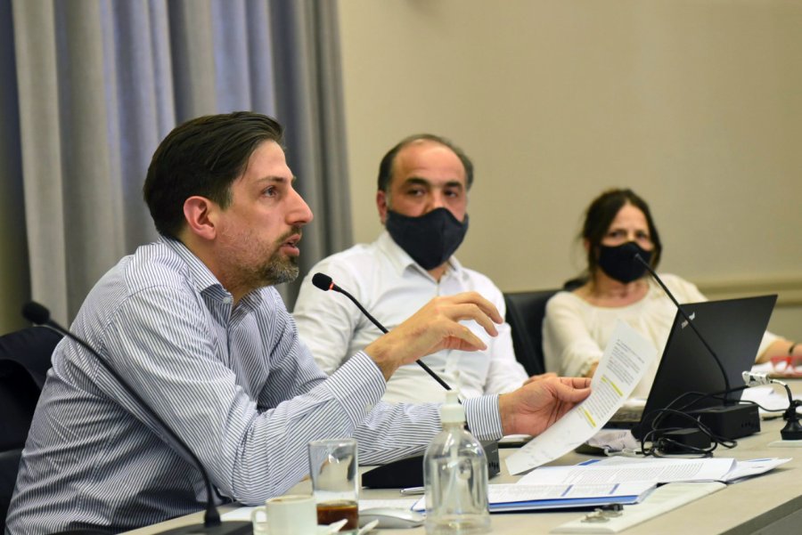 FOTO NA MINISTRO. Trotta durante su participaci&oacute;n en la reuni&oacute;n del Consejo Federal de Educaci&oacute;n.