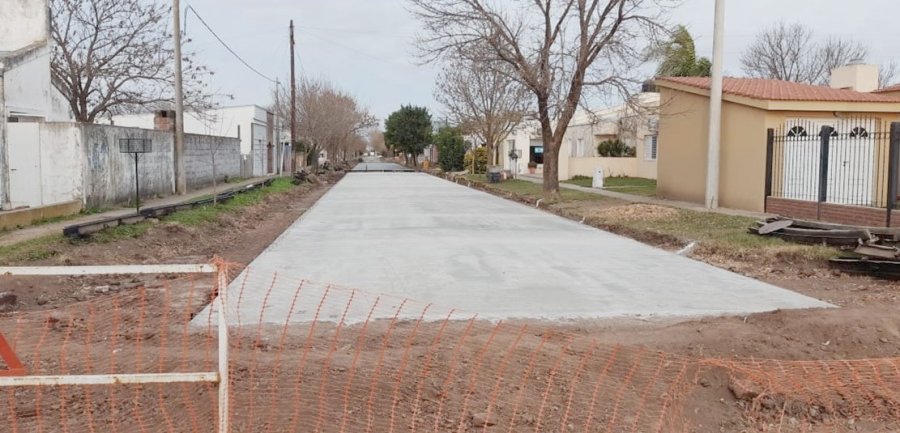 FOTO PRENSA PP// PAVIMENTO. Uno de los sectores  en los que fue cristalizada la obra.