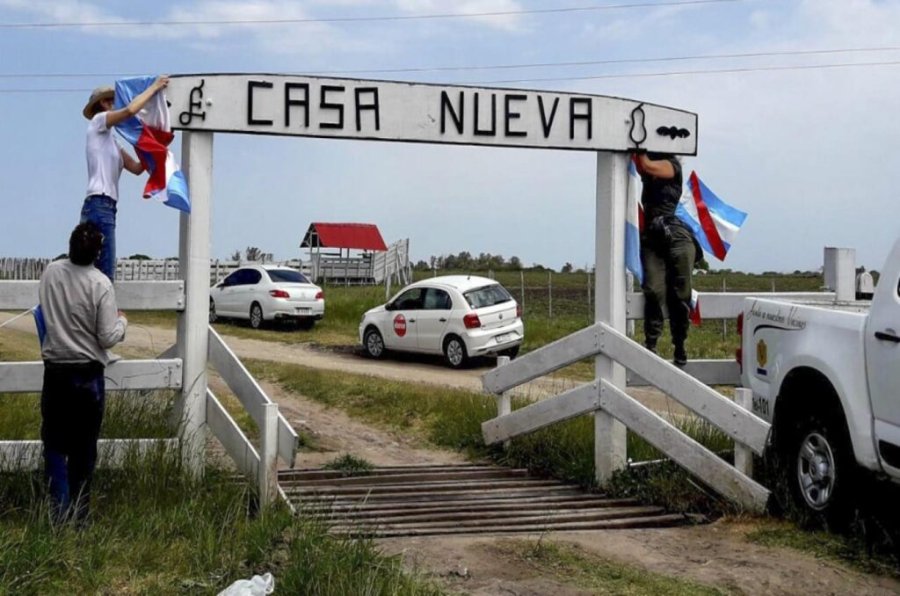 FOTO EL DIARIO DE PARANA CASA NUEVA. La propiedad en conflicto en la ciudad de Santa Elena.